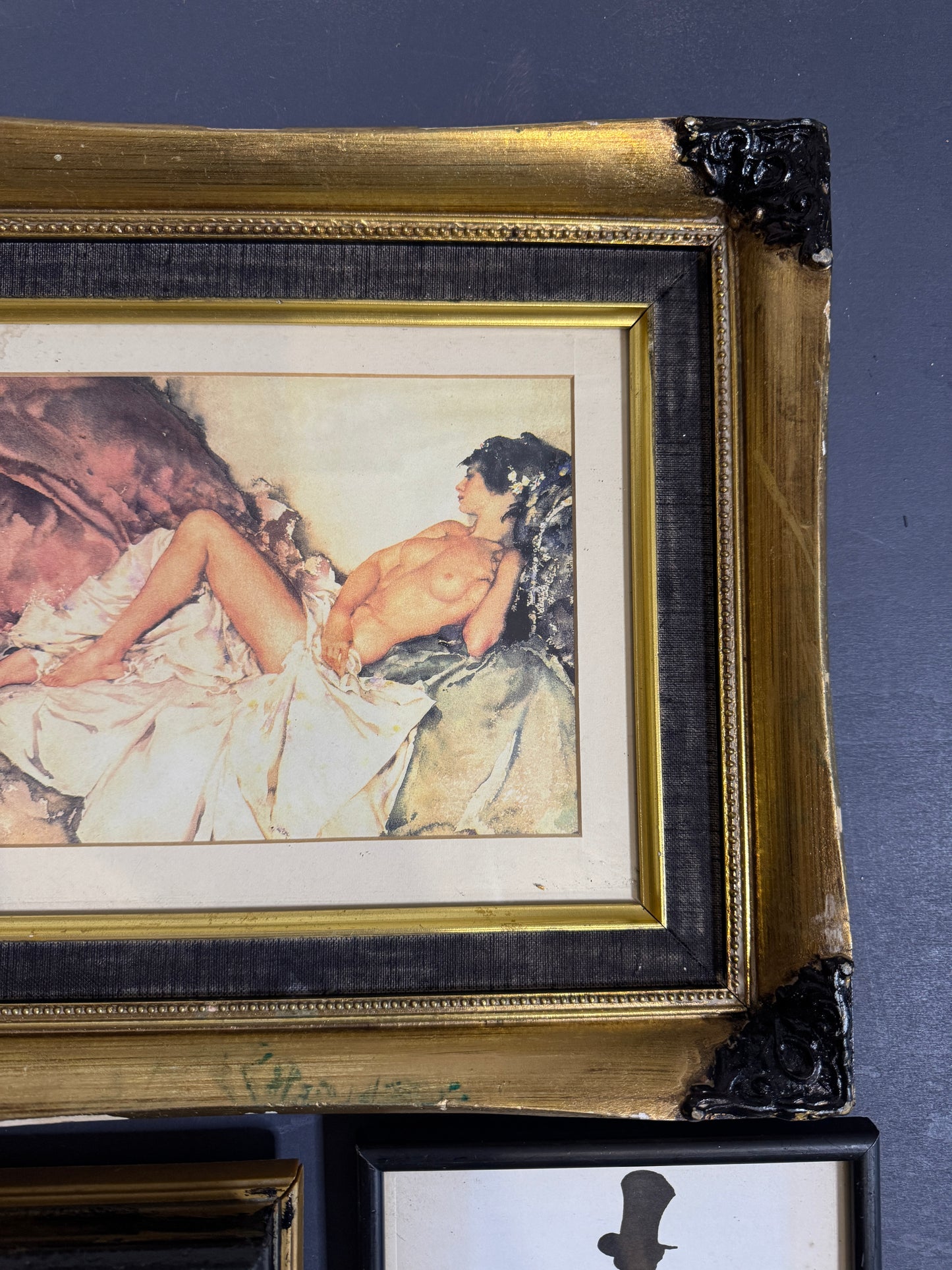 Vintage Gold Gilt Frame Set – Ideal for Upcycling & DIY Projects