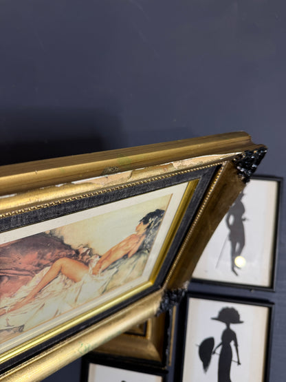 Vintage Gold Gilt Frame Set – Ideal for Upcycling & DIY Projects
