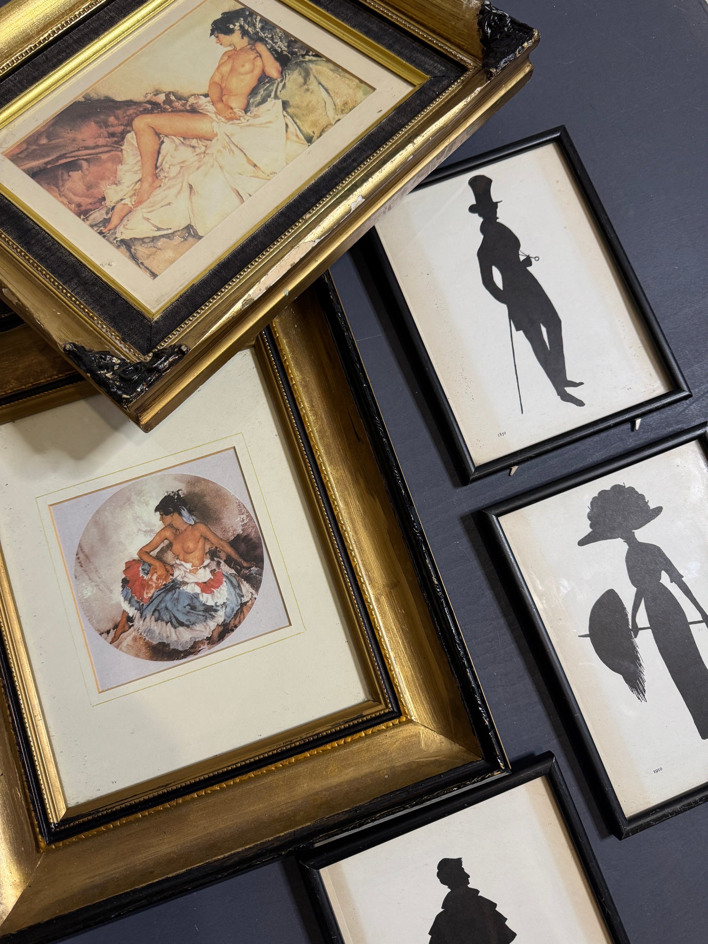 Vintage Gold Gilt Frame Set – Ideal for Upcycling & DIY Projects