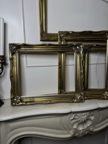 Vintage Ornate Bright Gold Sorélle Frames
