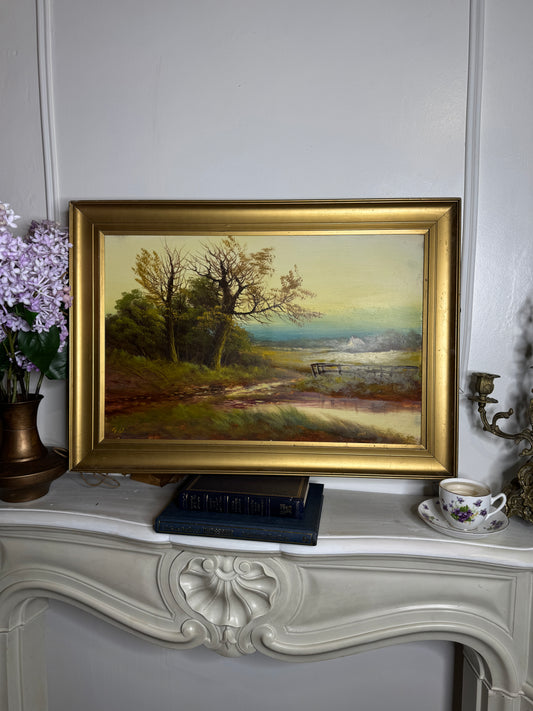 Antique Oil Painting – Signed G.J. (c. 1930–1940) 69 x 49 cm
