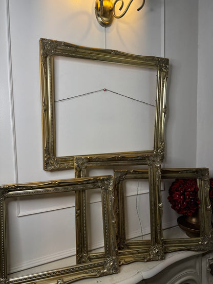 Vintage Ornate Bright Gold Sorélle Frames