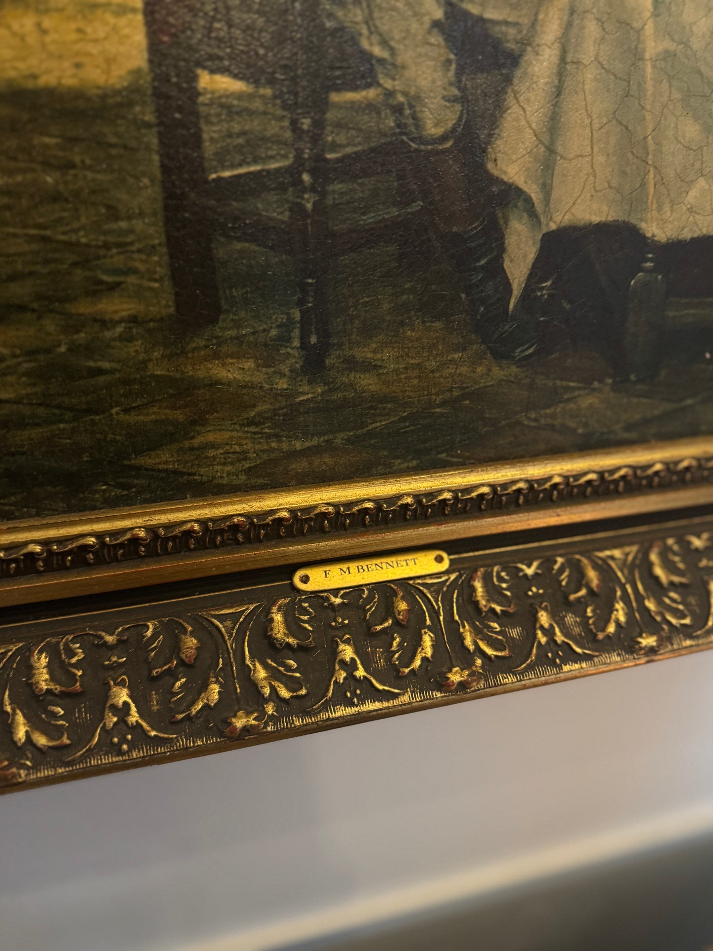 Frank Moss Bennett & Margaret Dovaston – Antique Framed lintograph Print Set (Matching Frames)