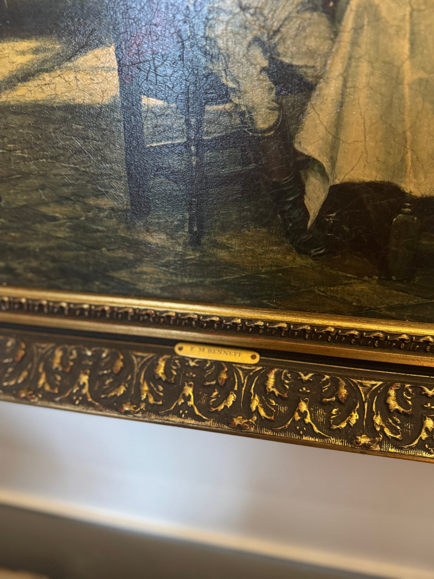 Frank Moss Bennett & Margaret Dovaston – Antique Framed lintograph Print Set (Matching Frames)