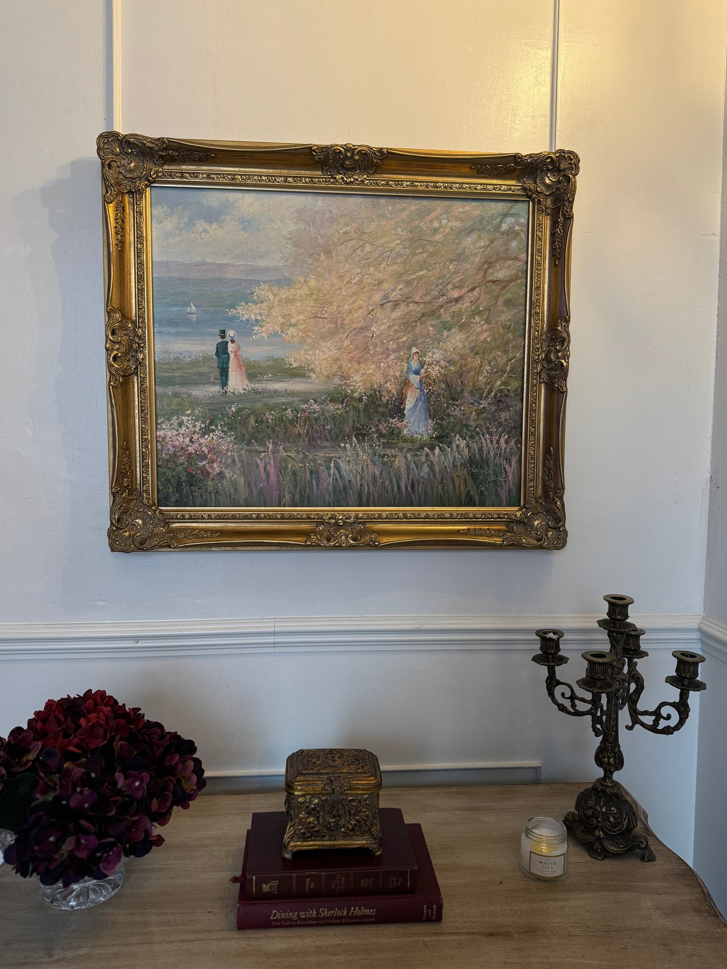Howard Kimble (American, 1907–1973) – Original Oil Painting, Romantic Landscape