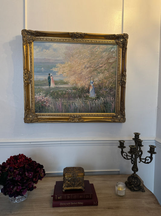 Howard Kimble (American, 1907–1973) – Original Oil Painting, Romantic Landscape