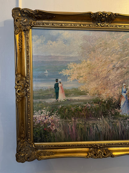 Howard Kimble (American, 1907–1973) – Original Oil Painting, Romantic Landscape