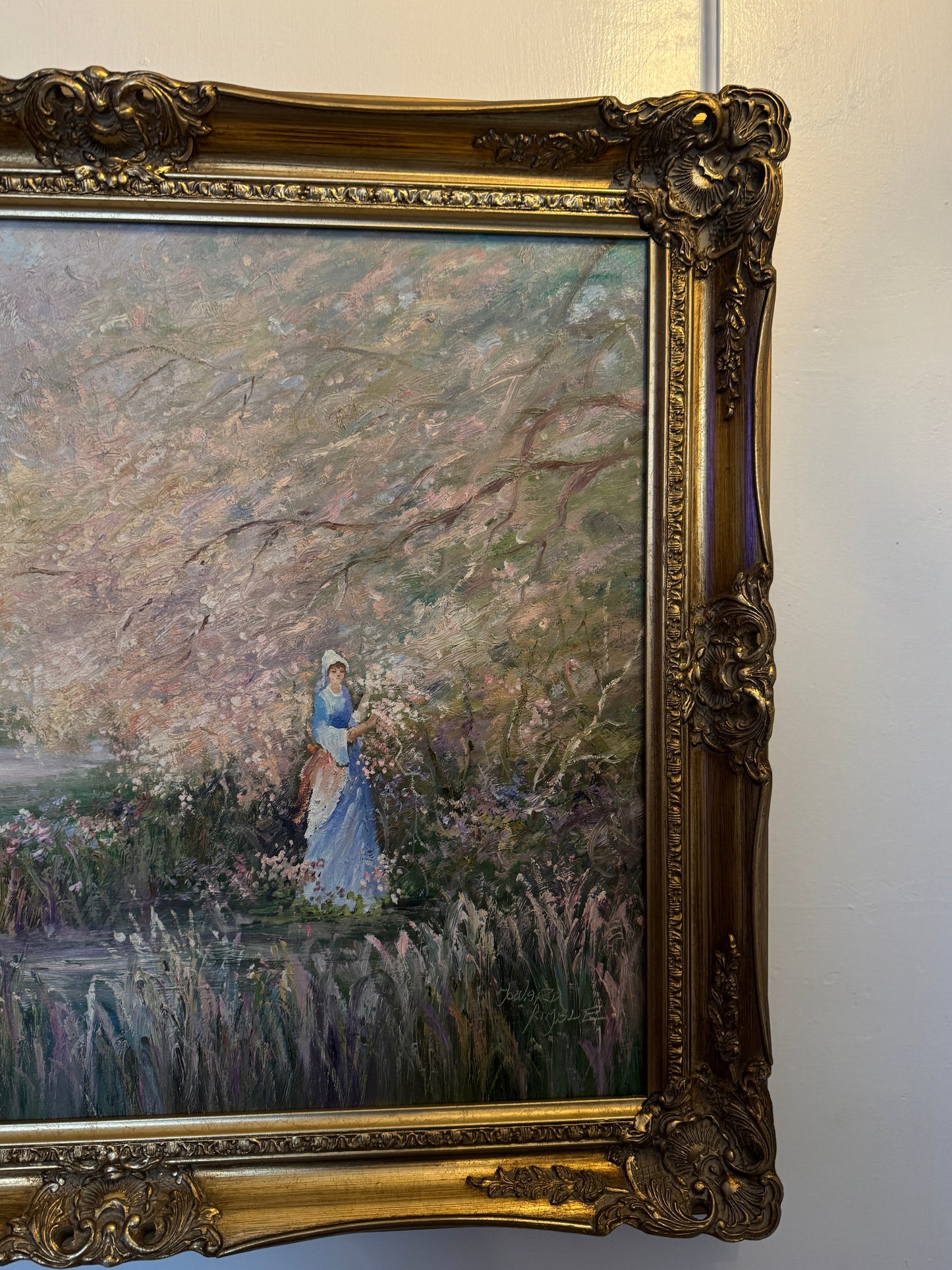 Howard Kimble (American, 1907–1973) – Original Oil Painting, Romantic Landscape