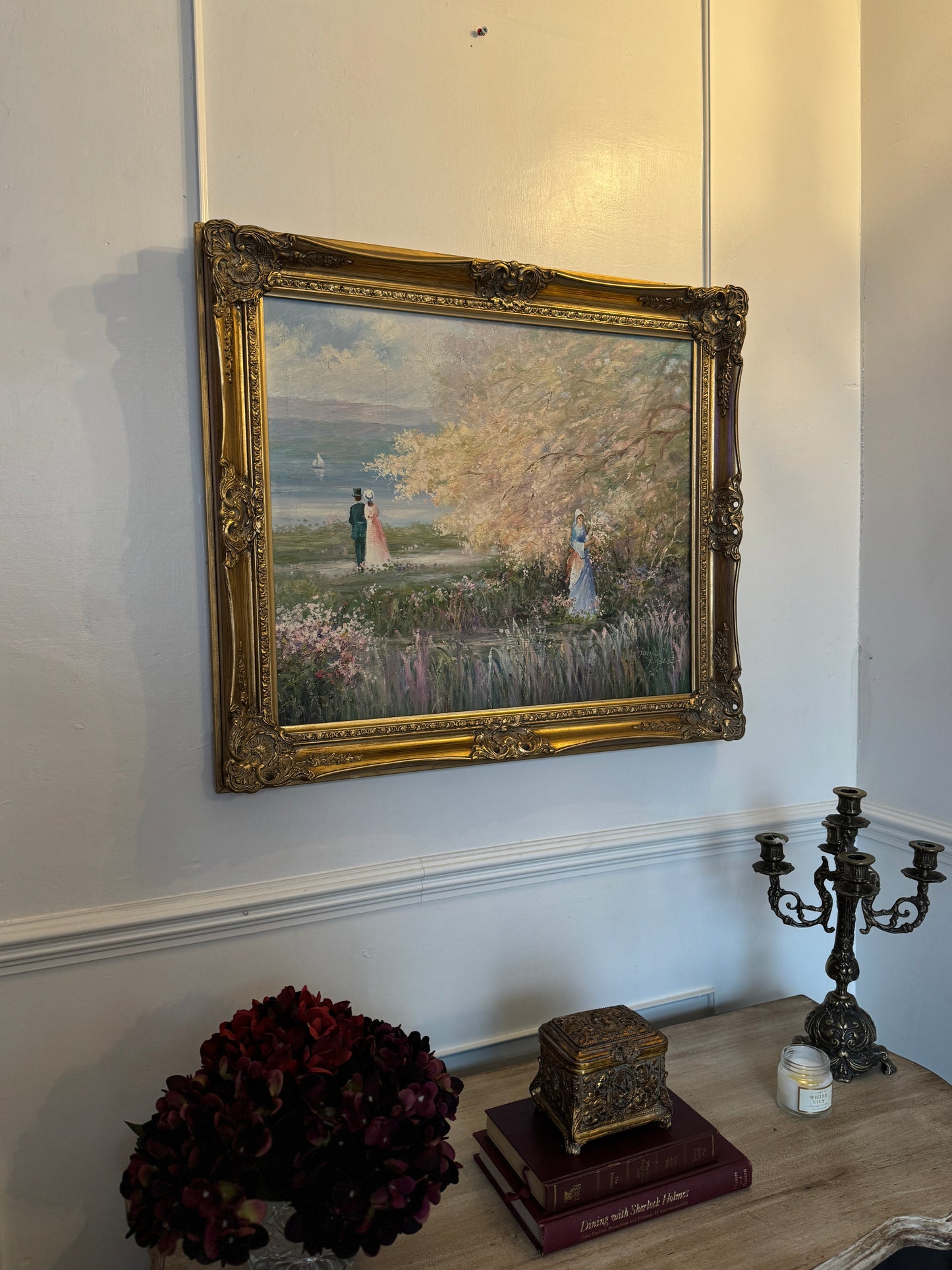 Howard Kimble (American, 1907–1973) – Original Oil Painting, Romantic Landscape