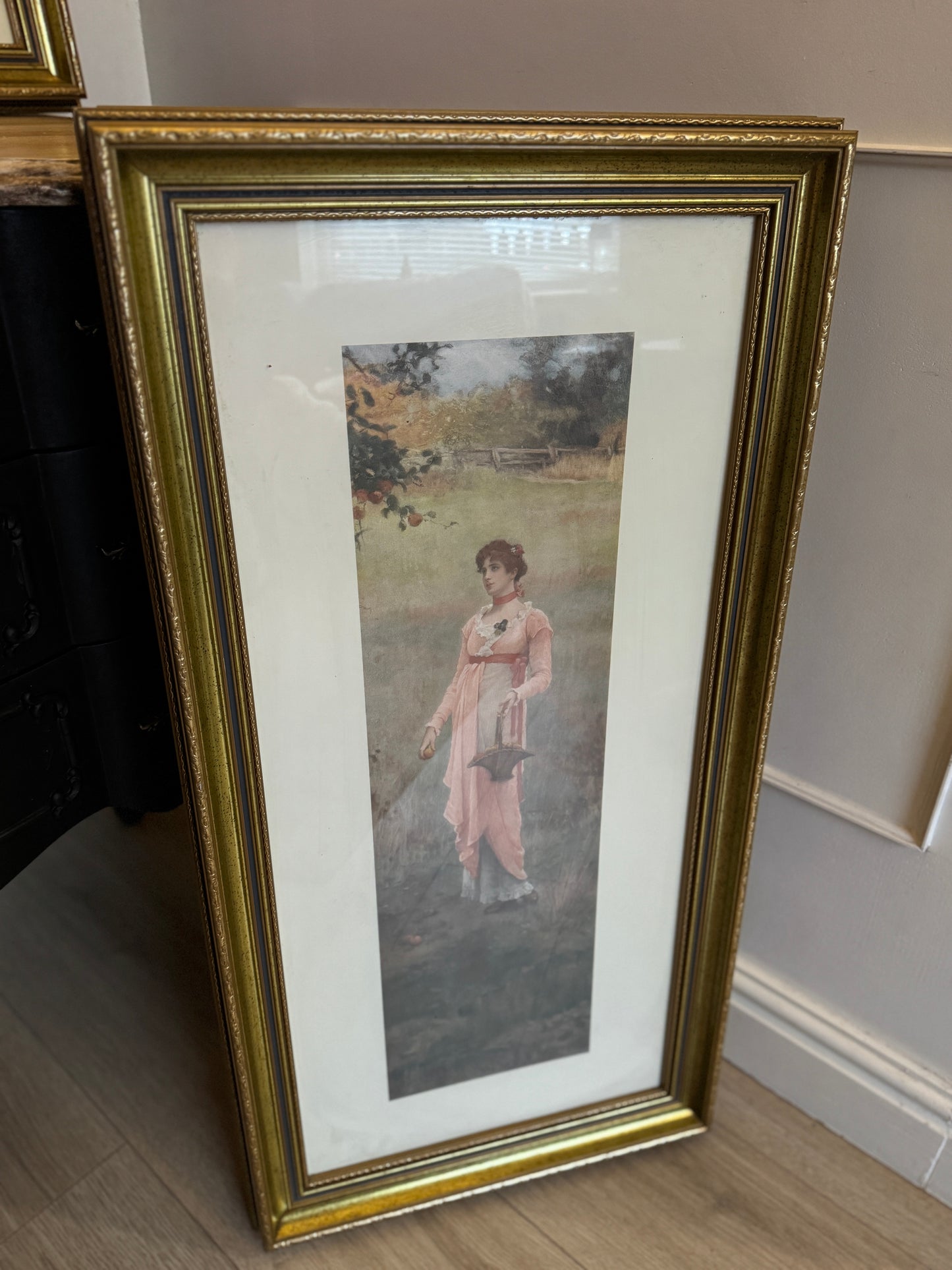 Vintage Marcus Stone Prints – Matching Gold Frames (Gallery Set)
