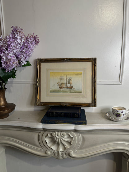 Victorian Watercolour by British Artist D. Bell (1884–1966) – Original Artwork