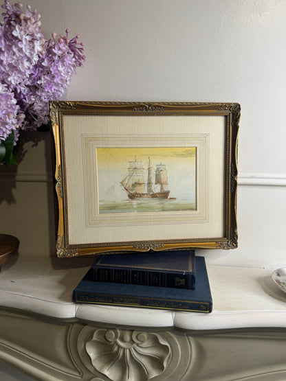 Victorian Watercolour by British Artist D. Bell (1884–1966) – Original Artwork
