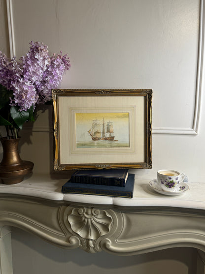 Victorian Watercolour by British Artist D. Bell (1884–1966) – Original Artwork