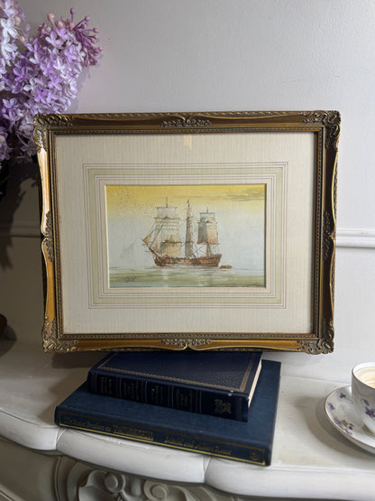 Victorian Watercolour by British Artist D. Bell (1884–1966) – Original Artwork