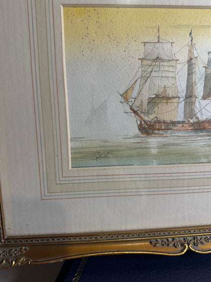 Victorian Watercolour by British Artist D. Bell (1884–1966) – Original Artwork