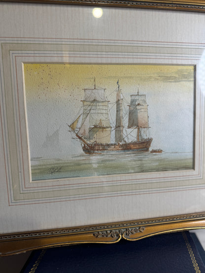 Victorian Watercolour by British Artist D. Bell (1884–1966) – Original Artwork