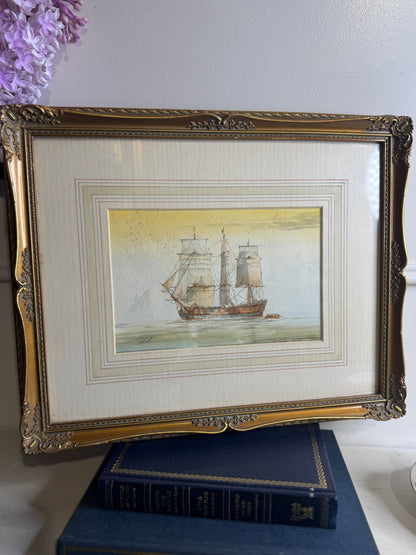 Victorian Watercolour by British Artist D. Bell (1884–1966) – Original Artwork