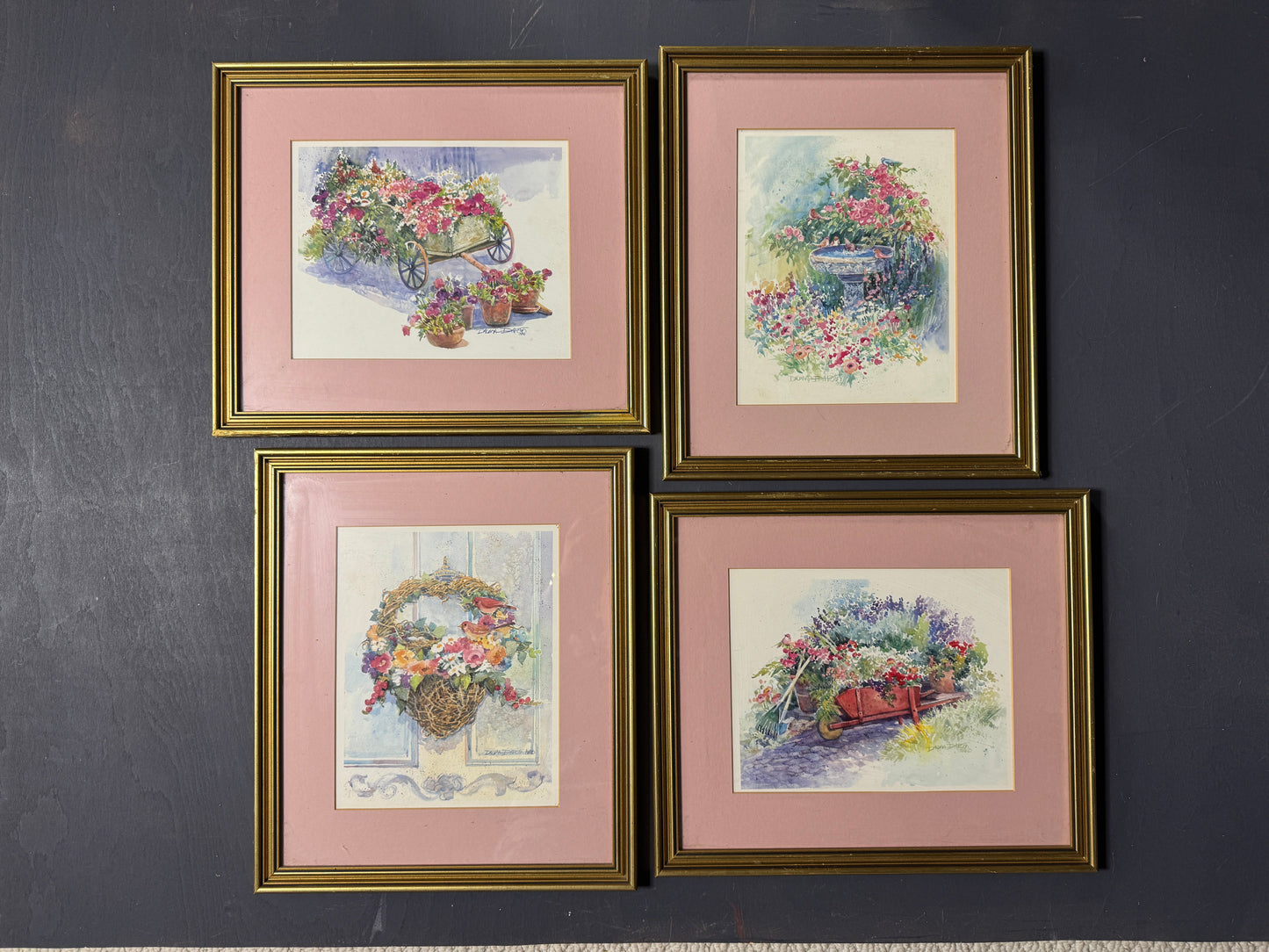 Floral Cottage Prints by Dawna Darton | Americana Watercolour Style Gallery Wall