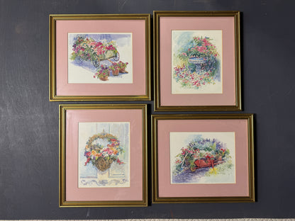 Floral Cottage Prints by Dawna Darton | Americana Watercolour Style Gallery Wall