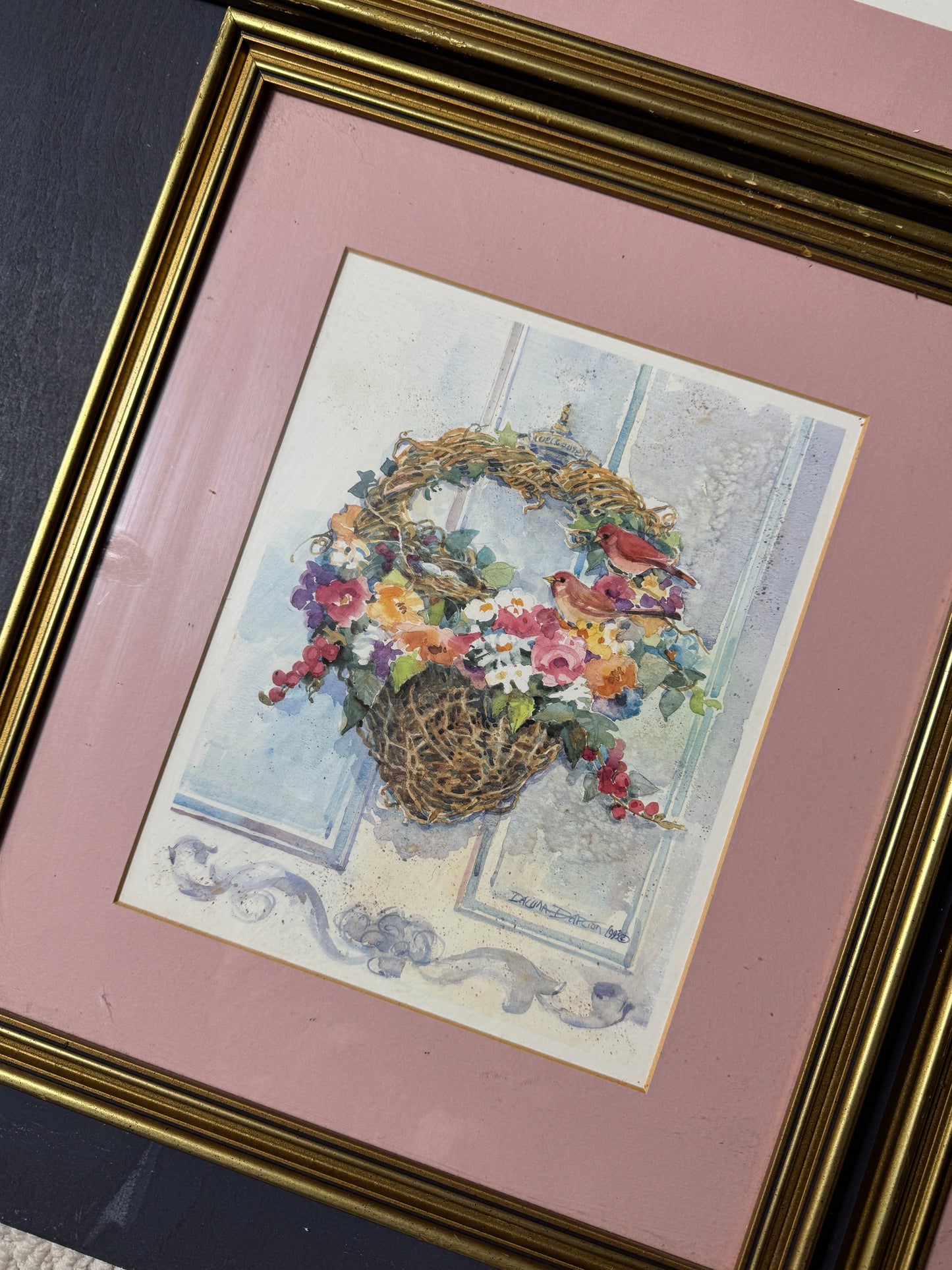 Floral Cottage Prints by Dawna Darton | Americana Watercolour Style Gallery Wall