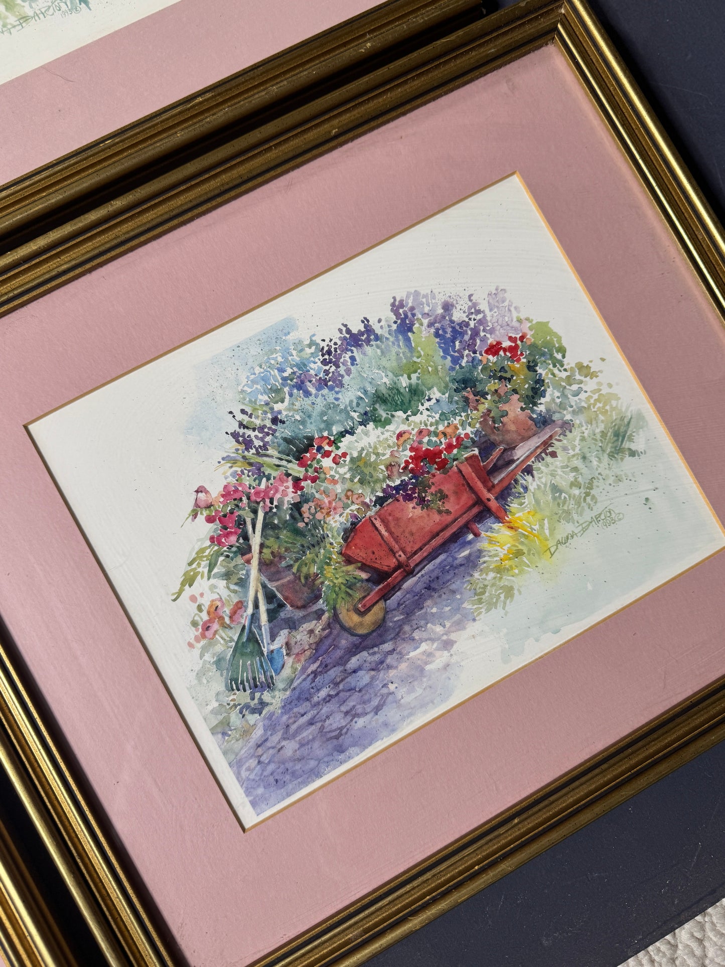 Floral Cottage Prints by Dawna Darton | Americana Watercolour Style Gallery Wall