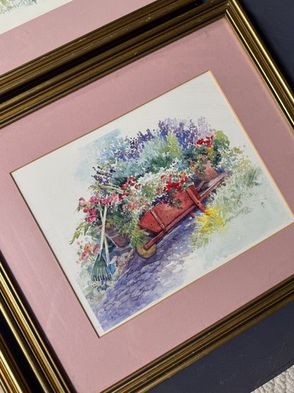 Floral Cottage Prints by Dawna Darton | Americana Watercolour Style Gallery Wall