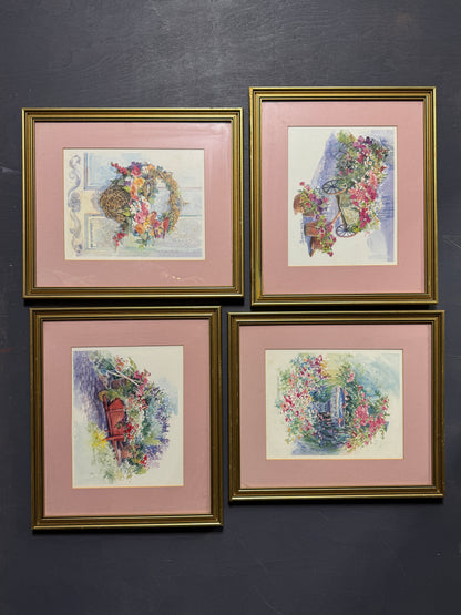 Floral Cottage Prints by Dawna Darton | Americana Watercolour Style Gallery Wall