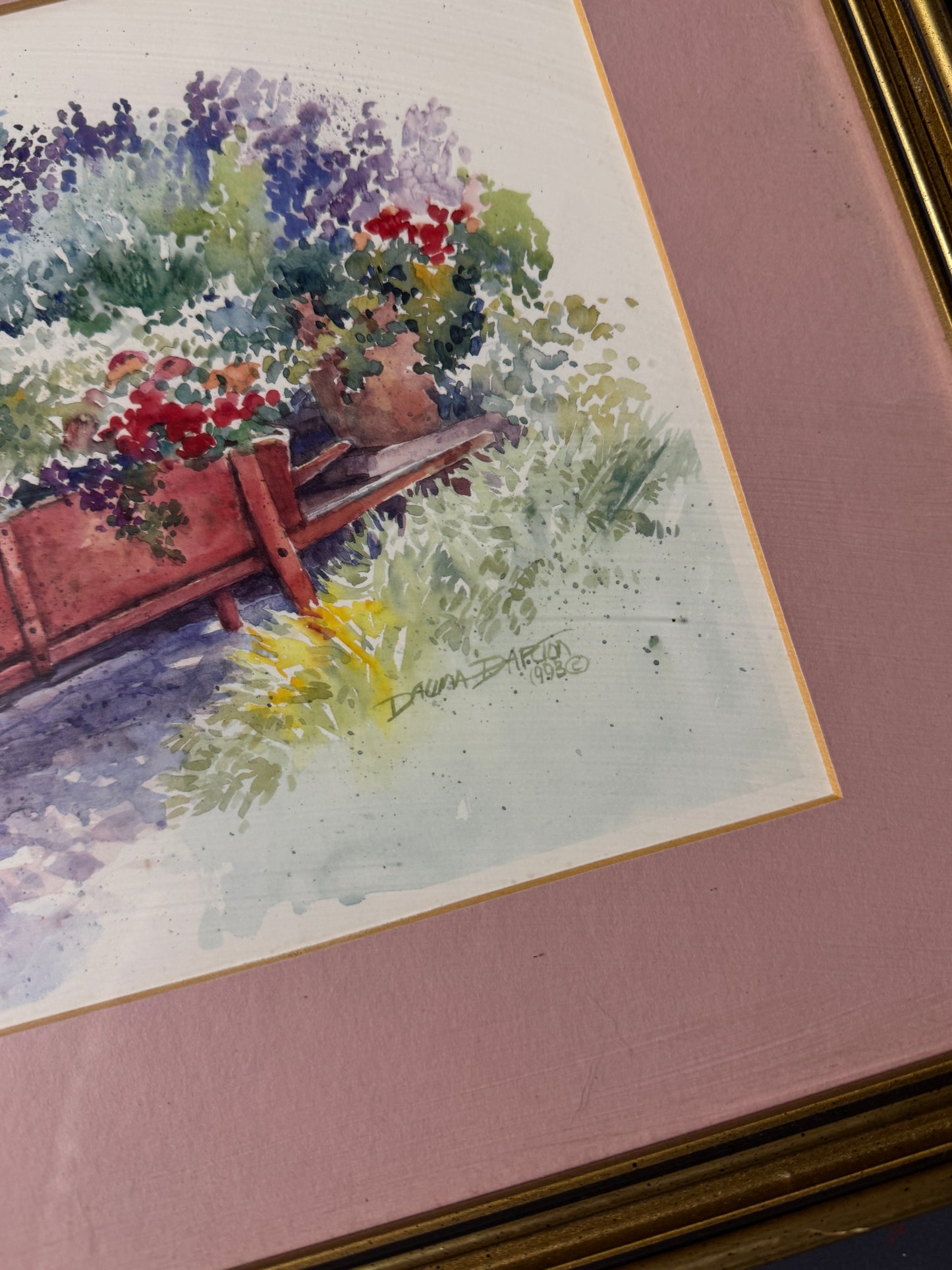 Floral Cottage Prints by Dawna Darton | Americana Watercolour Style Gallery Wall