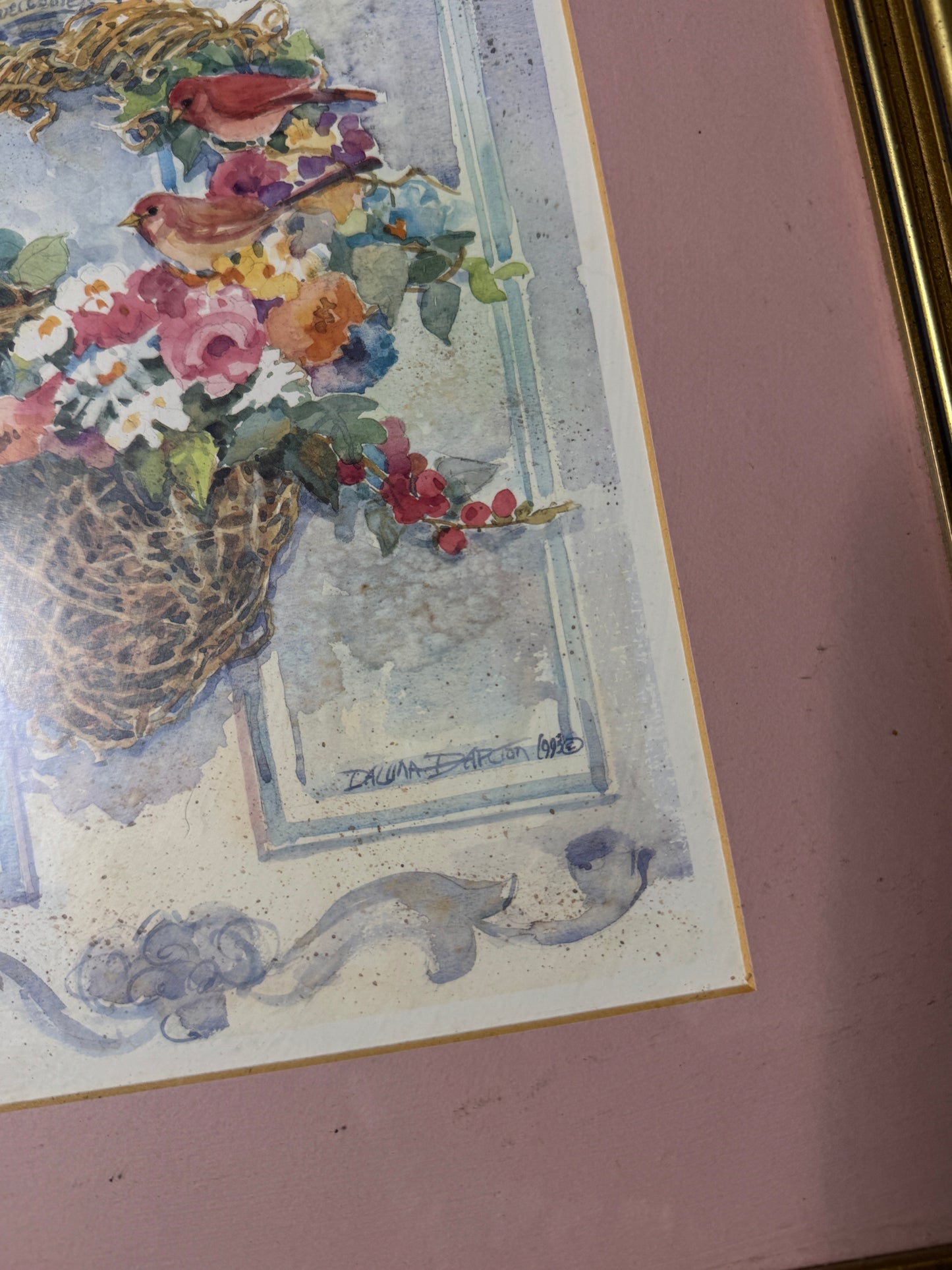 Floral Cottage Prints by Dawna Darton | Americana Watercolour Style Gallery Wall
