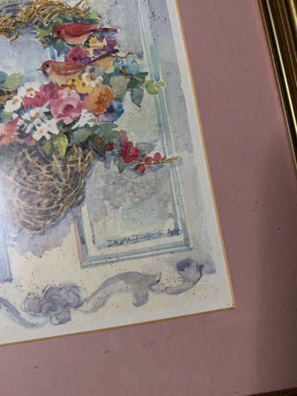 Floral Cottage Prints by Dawna Darton | Americana Watercolour Style Gallery Wall