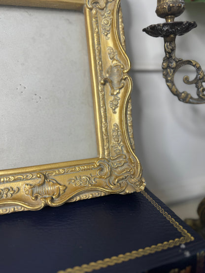 Vintage Ornate Gold Frame: French Rococo Baroque Glided Frame - Small