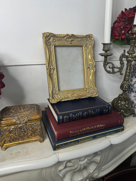 Vintage Ornate Gold Frame: French Rococo Baroque Glided Frame - Small