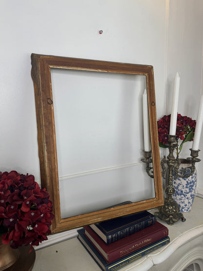 Vintage Gilt French Louis-Style Ornate Chippendale Gold Rare Frame - Medium