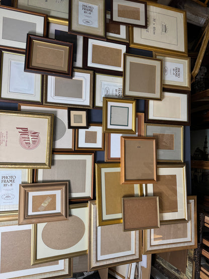 Job Lot of 33 Vintage Frames | Mixed Wooden & Gold Frames -Perfect to cover a Large Wall or Staircase Gallery Wall