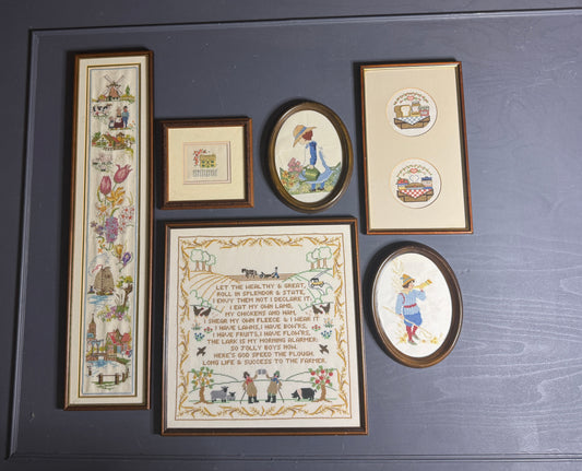 Threaded Legacy – Vintage Embroidery Wall Art Set