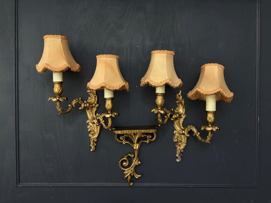 French Gilded Antique Wall Lights & Wall Scone