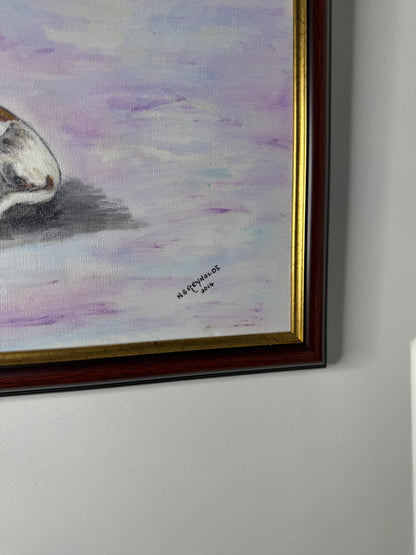Furry Friends on Canvas- Original Oil painting by N.G. Reynolds