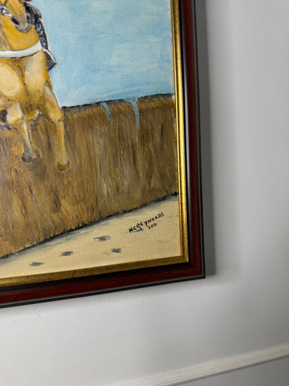 Rider in Motion - Original Oil painting by N.G. Reynolds
