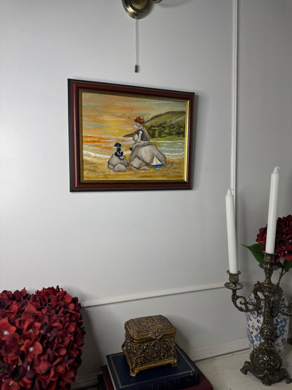 Seaside Bond - Original Oil painting by N.G. Reynolds