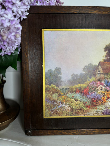 Alfred de Breanski Jr “Thatched Cottage” & “A Devonshire Garden” – Duo