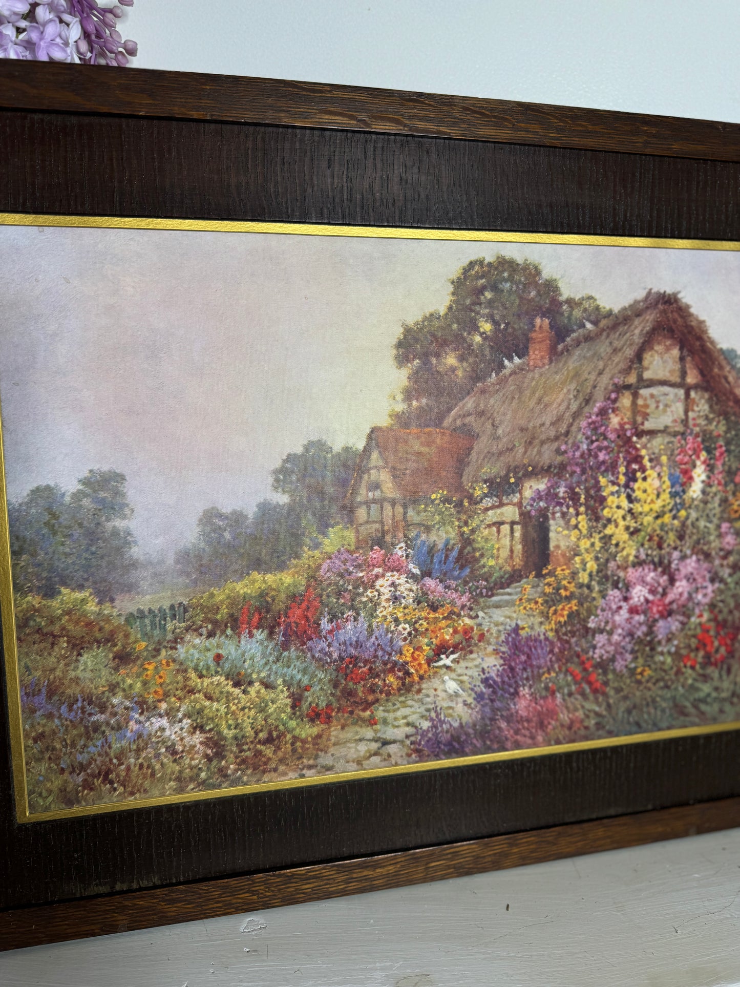Alfred de Breanski Jr “Thatched Cottage” & “A Devonshire Garden” – Duo