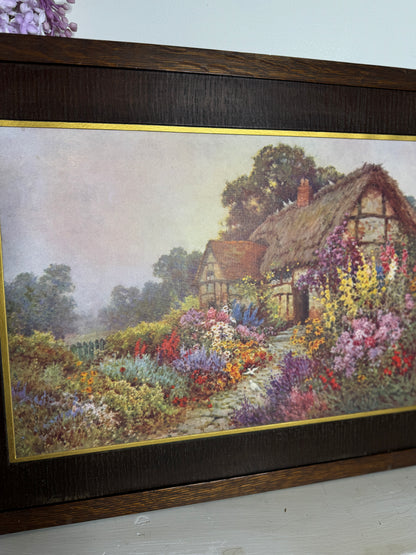 Alfred de Breanski Jr “Thatched Cottage” & “A Devonshire Garden” – Duo