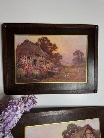 Alfred de Breanski Jr “Thatched Cottage” & “A Devonshire Garden” – Duo