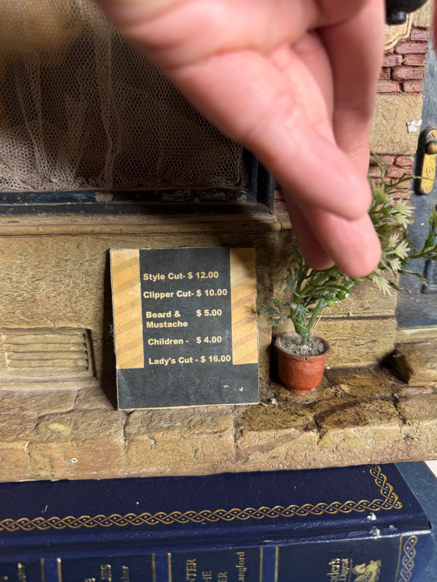 Michael Garman “Tony’s Barber” Cityscape Diorama – Limited Edition 1 of 2,500