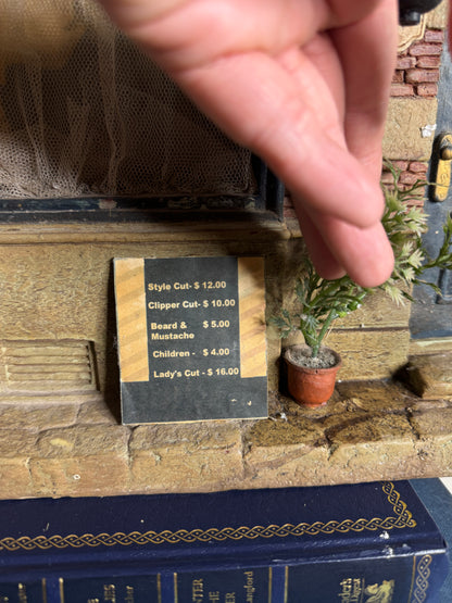 Michael Garman “Tony’s Barber” Cityscape Diorama – Limited Edition 1 of 2,500