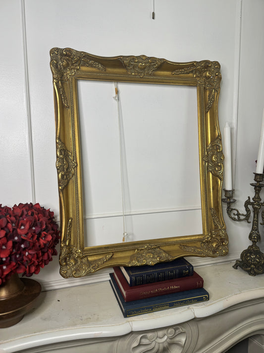 Moravian Grandeur – Czech Vintage Ornate Gold Gilt Frame