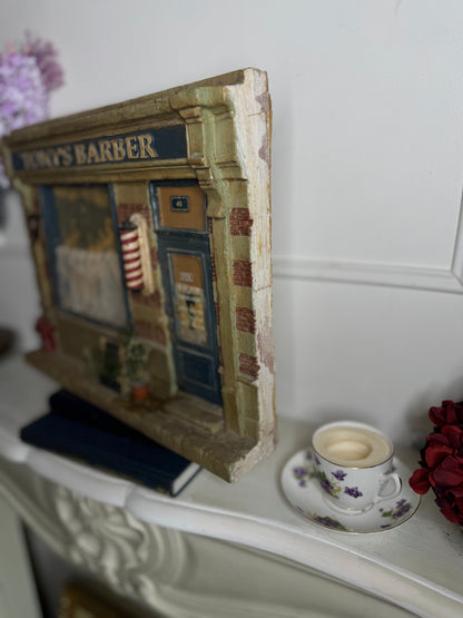 Michael Garman “Tony’s Barber” Cityscape Diorama – Limited Edition 1 of 2,500