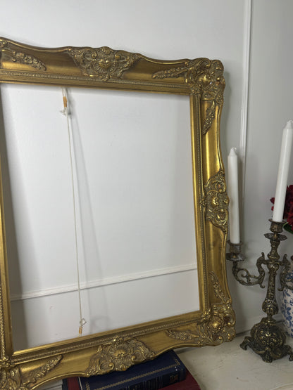 Moravian Grandeur – Czech Vintage Ornate Gold Gilt Frame