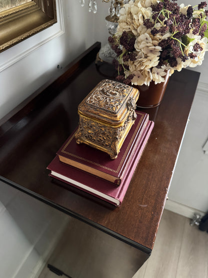 Vintage Walnut Tallboy Chest of Drawers – 5 Drawer with Layered Curved Legs | English Manor