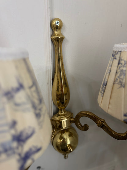 Elegant Vintage Solid Brass Wall Lights– Classic Double Arm Design